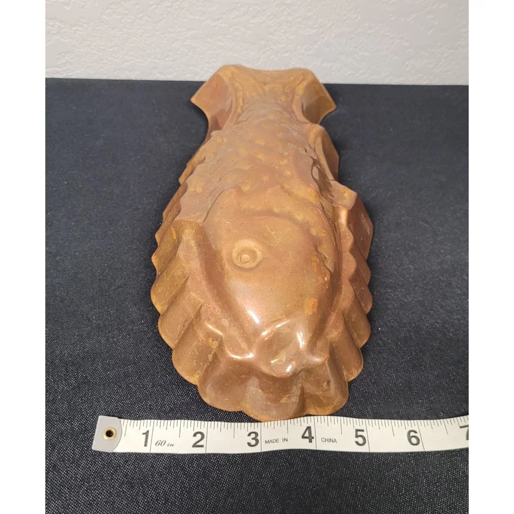 Vintage 1970s Bluebird Canadian-made Copper Fish Mold or Wall Hanging Decor